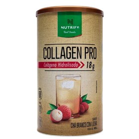 Colágeno Hidrolisado Pro Sabor Chá Branco C/ Lichia 450g Nutrify