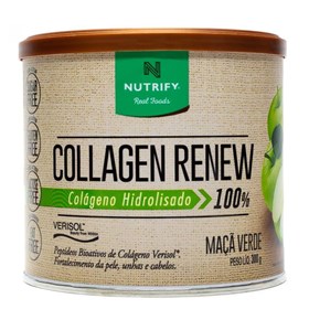 Colágeno Hidrolisado Renew sabor Maçã Verde 300g Nutrify