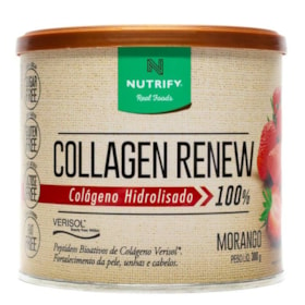 Colágeno Hidrolisado Renew sabor Morango 300g Nutrify