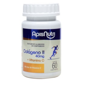 Colágeno Tipo II + Vitamina C 500mg 60 Comprimidos Apisnutri