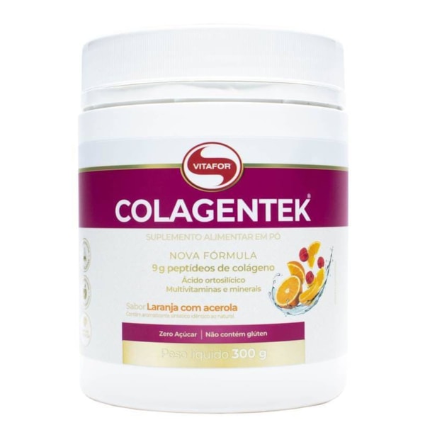 Colagentek Sabor Laranja c/ Acerola 300g Vitafor