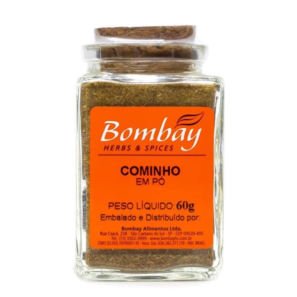 Cominho Em Pó Vidro 60g Bombay