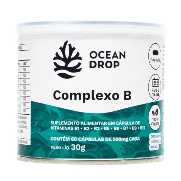 Complexo B 60 Cápsulas 500mg Ocean Drop