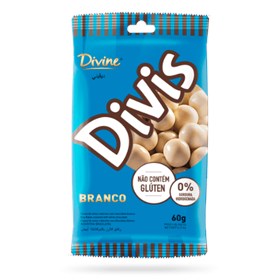 Confeito Coberto com Chocolate Branco Divis s/ Glúten 60g – Divine