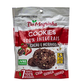 Cookies 7 Grãos 100% Integral De Cacau E Morango 150g Da Magrinha