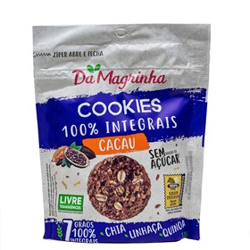 Cookies 7 Grãos 100% Integral De Cacau Sem Adição De Açúcar 120g Da Magrinha