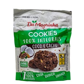 Cookies 7 Grãos 100% Integral De Coco e Cacau 150g Da Magrinha