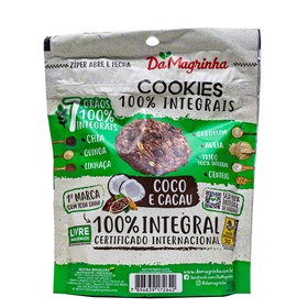 Cookies 7 Grãos 100% Integral De Coco e Cacau 150g Da Magrinha