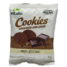 Cookies Amaranto c/ Cacau s/ Glúten 30g Vitalin