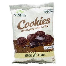 Cookies Amaranto C/ Cacau S/ Glúten 90g Vitalin