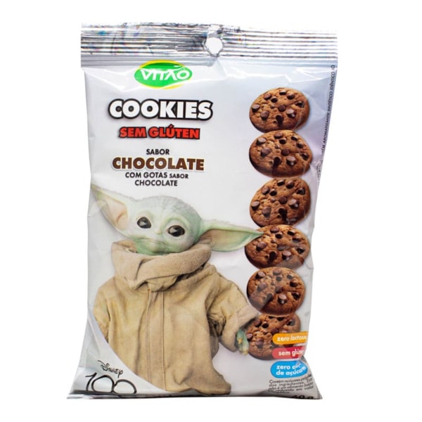 Cookies De Chocolate Com Gotas De Chocolate S/ Glúten E S/ Lactose Disney 60g Vitao