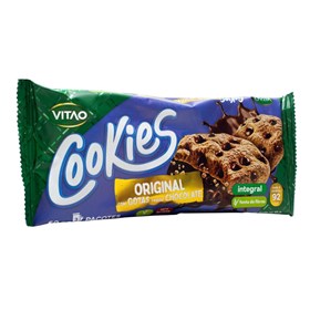 Cookies Integral Original C/ Gotas Sabor Chocolate 60g Vitao