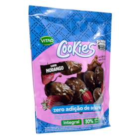 Cookies Integral Sabor Morango C/ Cobertura De Chocolate Sem Glúten 120g Vitao