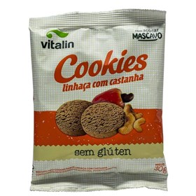 Cookies Linhaça Com Castanha S/Glúten 30g Vitalin