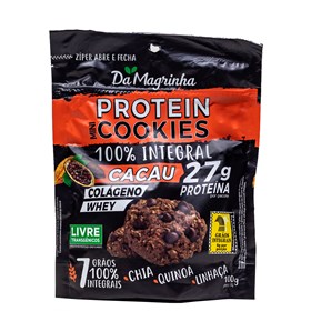 Cookies Protein 100% Integral de Cacau 100G Da Magrinha