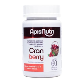 Cranberry 500mg 60 Cápsulas Apisnutri