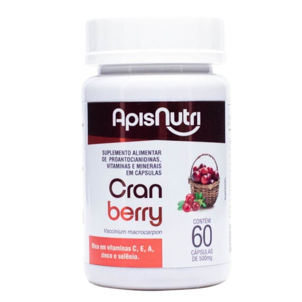 Cranberry 500mg 60 Cápsulas Apisnutri