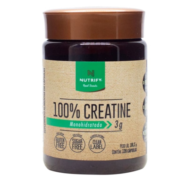 Creatina 100% 120 Cápsulas De 3g Nutrify