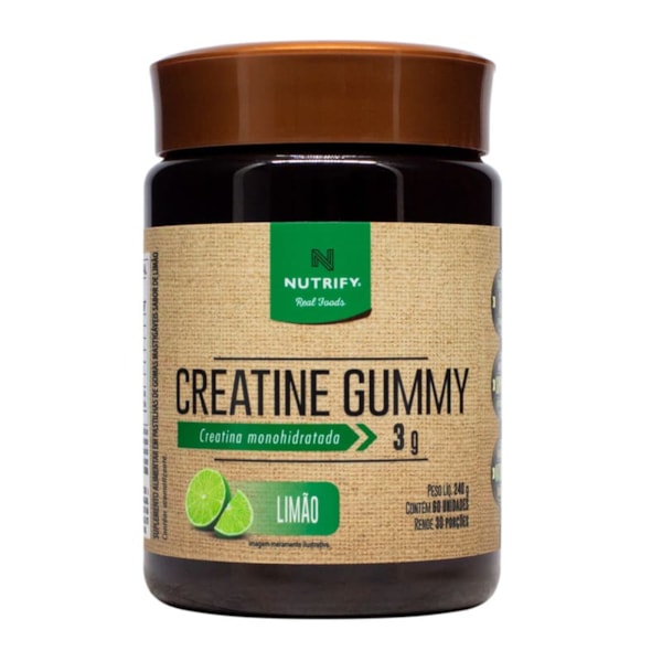 Creatine Gummy Sabor Limão 60 Unidades Nutrify