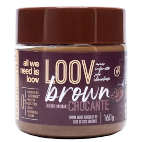 Creme Brown Sabor Chocolate Ao Leite De Coco Crocante Loov 160g Chocolife