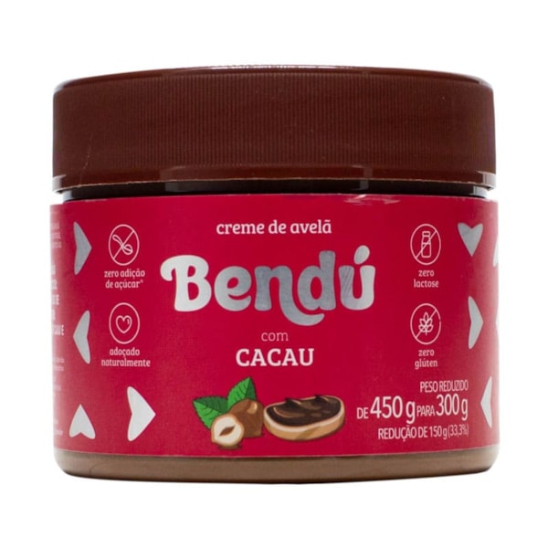 Creme De Avelã Com Cacau 300g Bendú