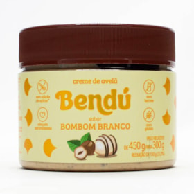 Creme De Avelã Sabor Bombom Branco Zero Açúcar 300g Bendú