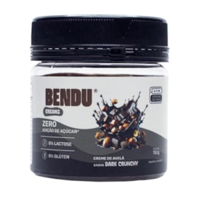 Creme De Avelã Sabor Dark Crunchy Zero Açúcar 150g Bendú