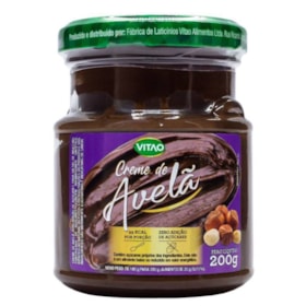 Creme De Avelã Vegano Zero Açúcar 180g Vitao