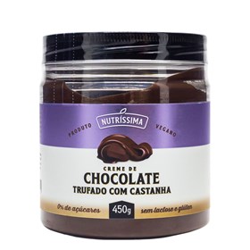 Creme De Chocolate Trufado Com Castanha Vegano 450g Nutríssima
