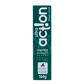 Creme Dental Ultra Action Menta Amazon Herbal Vegano 164g - Boni Natural
