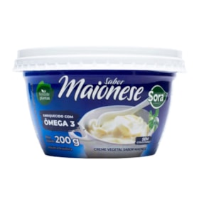 Creme Vegetal Sabor Maionese 200g Sora