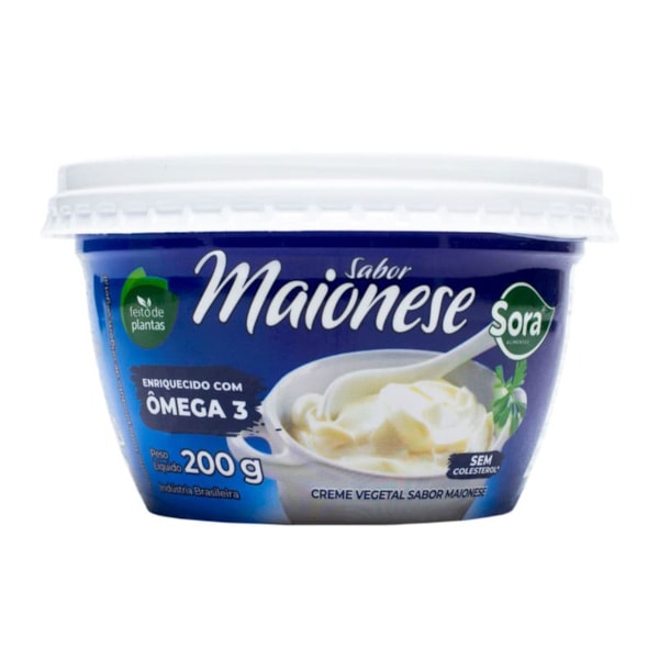 Creme Vegetal Sabor Maionese 200g Sora