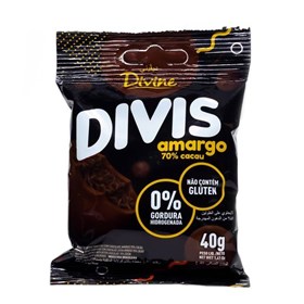 Divis Coberto c/ Chocolate 70% cacau 40g Divine