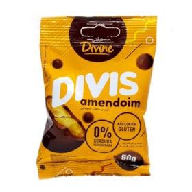 Divis De Amendoim Coberto C/ Chocolate Ao Leite 50g Divine