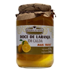 Doce de Laranja Em Calda s/ Glúten 650g Reserva de Minas