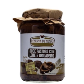 Doce Pastoso Com Leite E Brigadeiro 650g Reserva De Minas