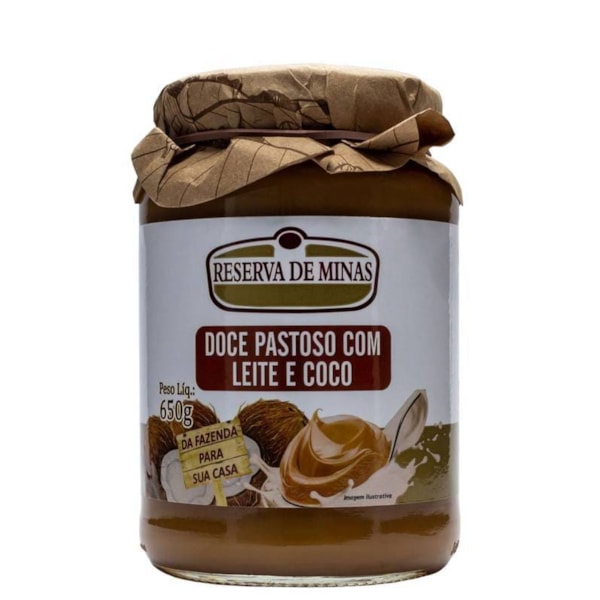 Doce Pastoso Com Leite E Coco 650g Reserva De Minas