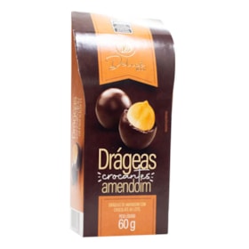 Drágeas De Amendoim Crocante C/ Chocolate Ao Leite 60g Delicê