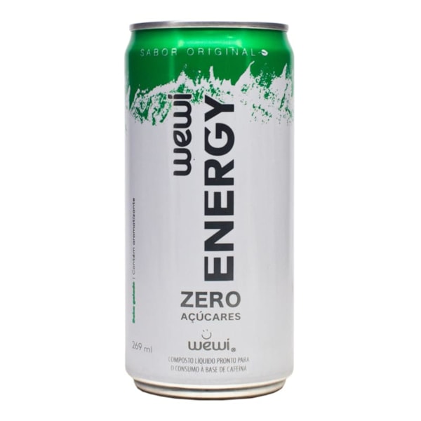 Energético Natural Zero Açúcar Lata 269Ml Wewi