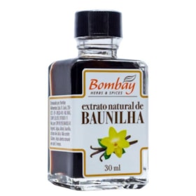 Extrato Natural De Baunilha 30ml Bombay