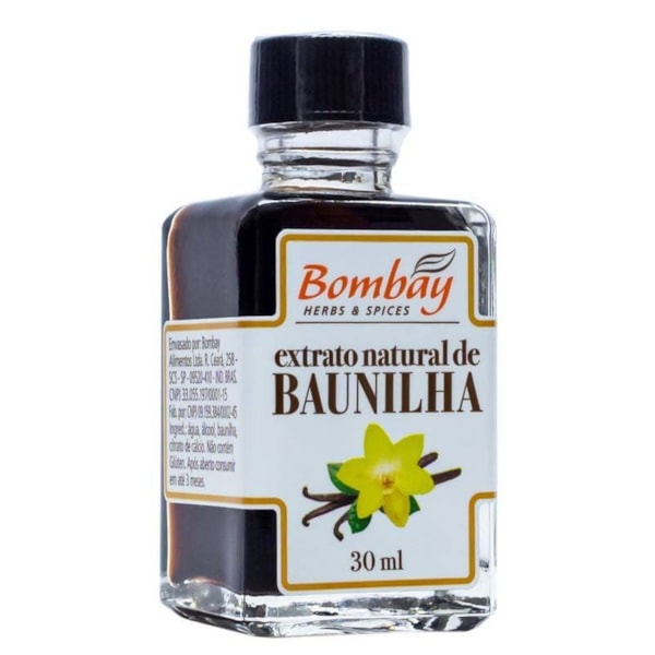 Extrato Natural De Baunilha 30ml Bombay