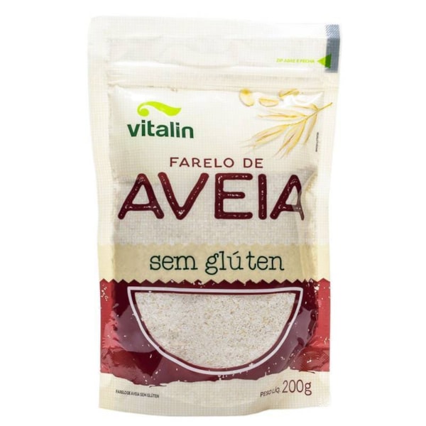 Farelo De Aveia Integral S/ Glúten 200g Vitalin