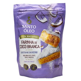 Farinha De Coco Branca 200g Santo Óleo