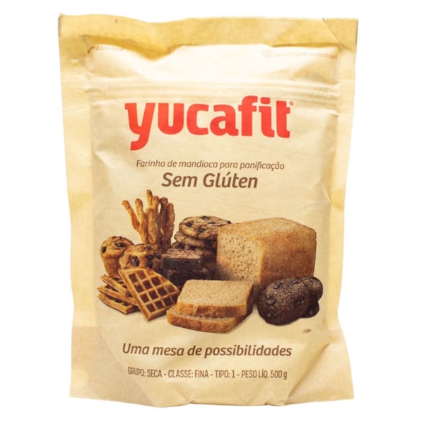 Farinha De Mandioca Especial s/ Glúten 500g Yucafit