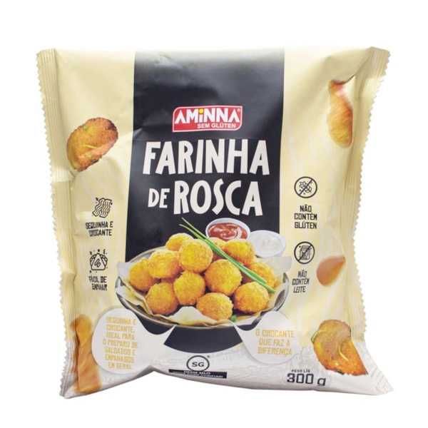 Farinha de Rosca SG s/ Glúten 300g – Aminna