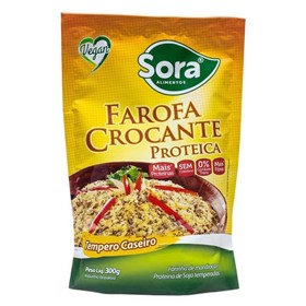 Farofa Crocante Proteica Tempero Caseiro 300g - Sora