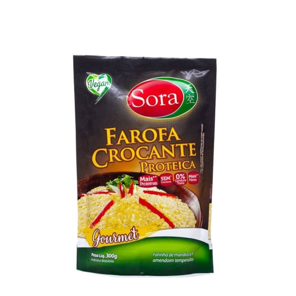 Farofa Proteíca Crocante Gourmet Sora 300g Sora