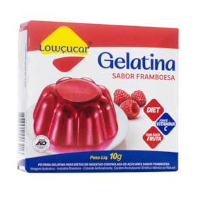 Gelatina De Framboesa Zero 10g Lowçucar