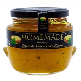 Geleia de Abacaxi com Hortelã Gourmet 320g - Homemade