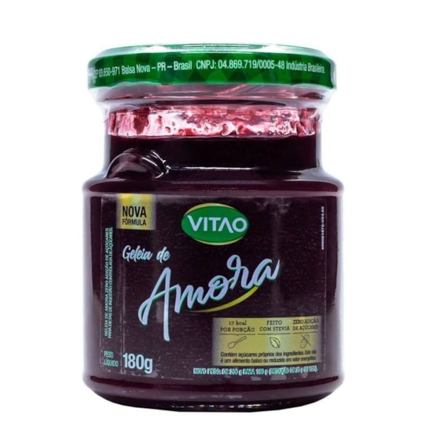 Geléia de Amora S/ Açucar 180g - VITAO